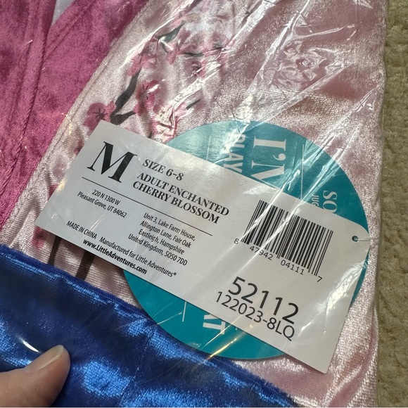 LITTLE ADVENTURES {NWT} Cherry Blossom Princess M 6-8 Disney Mulan costume dress - Picture 5 of 13